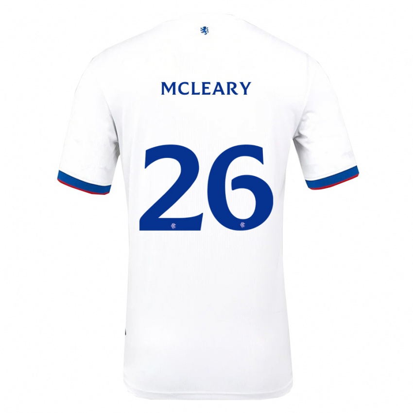 ילדים ג׳ודי מקלירי #26 לבן אדום כחול הרחק ג'רזי 2025/26 חולצה קצרה