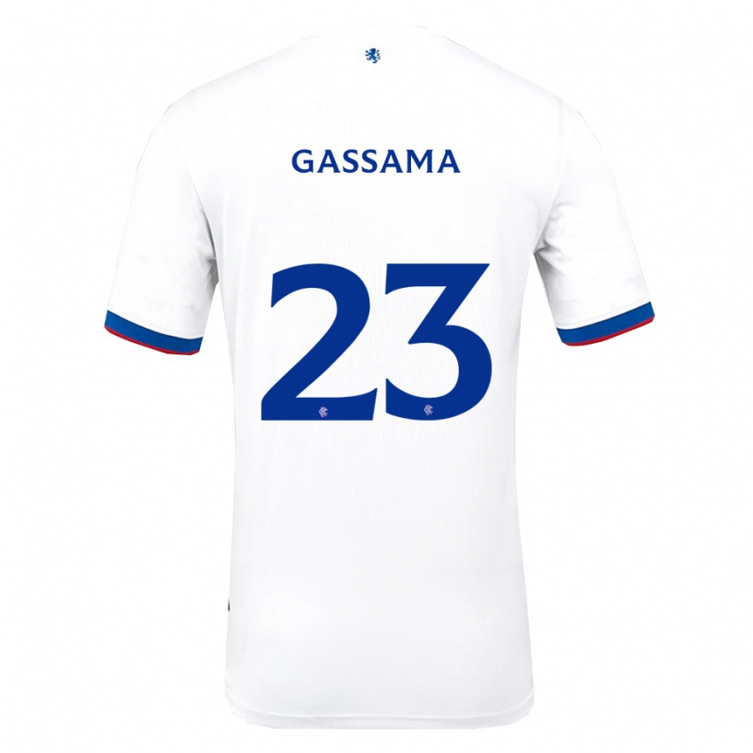 ילדים ג'ידי גסאמה #23 לבן אדום כחול הרחק ג'רזי 2025/26 חולצה קצרה