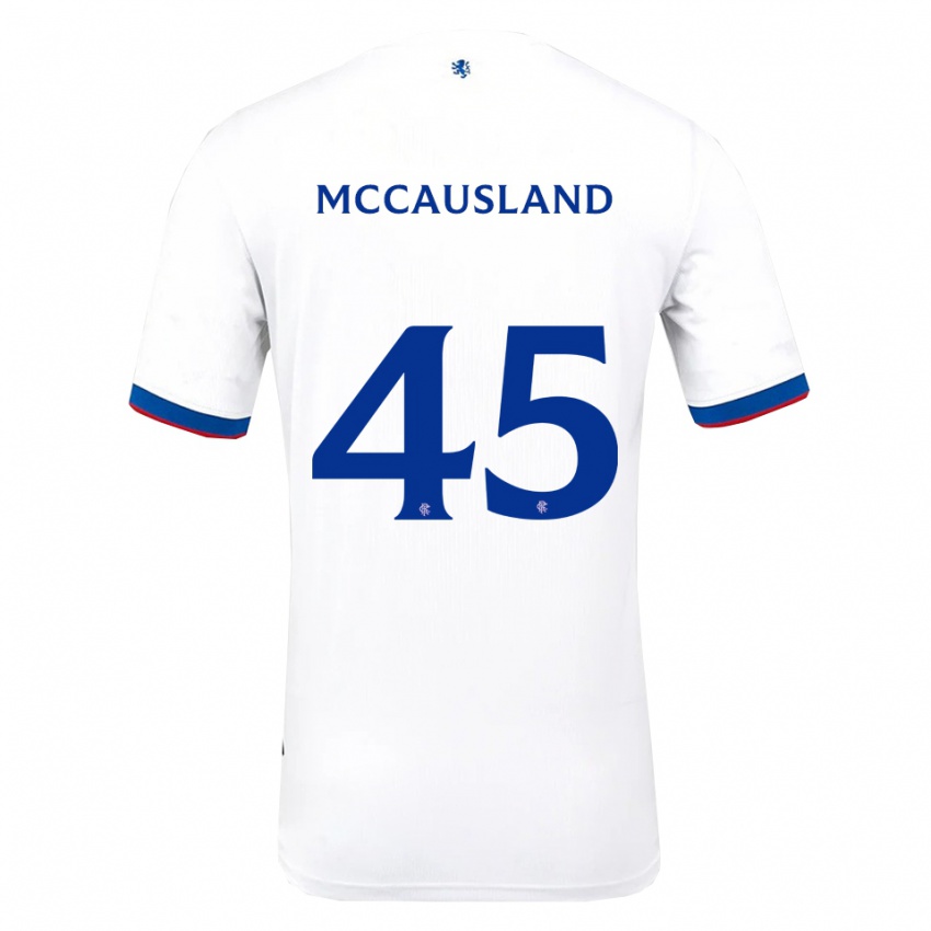 ילדים רוס מקאוסלנד #45 לבן אדום כחול הרחק ג'רזי 2025/26 חולצה קצרה