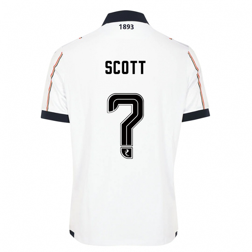 ילדים Chase Scott #0 לבן כחול נייבי אדום הרחק ג'רזי 2025/26 חולצה קצרה