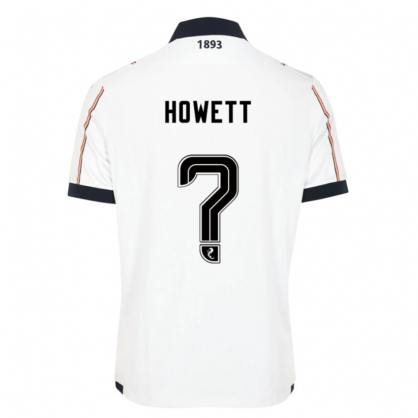 ילדים Leo Howett #0 לבן כחול נייבי אדום הרחק ג'רזי 2025/26 חולצה קצרה