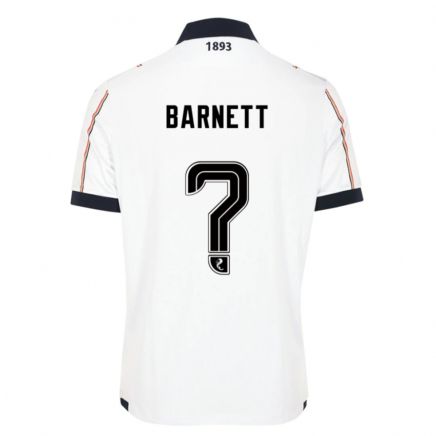 ילדים Alex Barnett #0 לבן כחול נייבי אדום הרחק ג'רזי 2025/26 חולצה קצרה