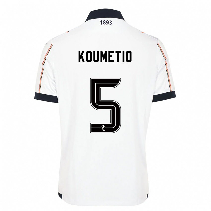 ילדים בילי קומטיו #5 לבן כחול נייבי אדום הרחק ג'רזי 2025/26 חולצה קצרה