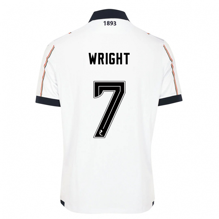 ילדים דריי רייט #7 לבן כחול נייבי אדום הרחק ג'רזי 2025/26 חולצה קצרה