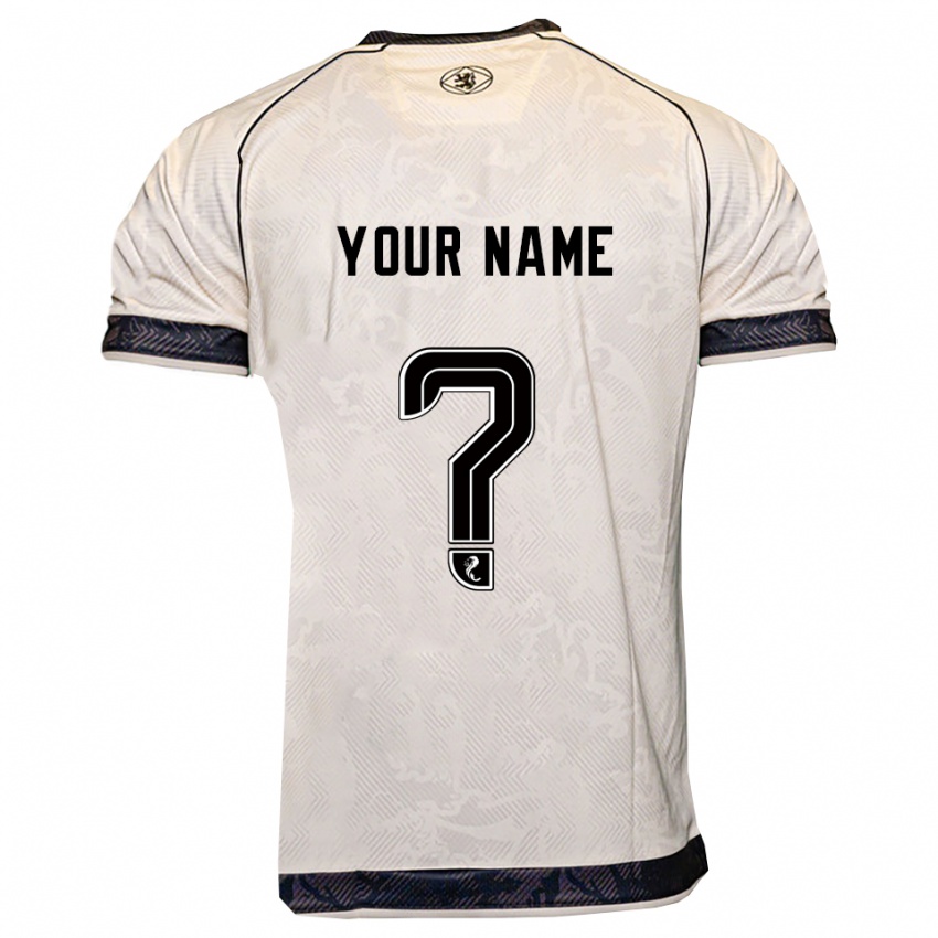 ילדים השם שלך #0 לבן שחור הרחק ג'רזי 2025/26 חולצה קצרה