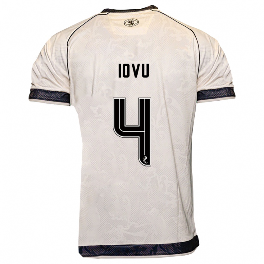 ילדים יורי יובו #4 לבן שחור הרחק ג'רזי 2025/26 חולצה קצרה