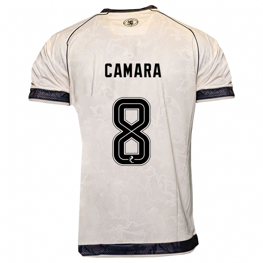 ילדים פאנוצ'ה קאמארה #8 לבן שחור הרחק ג'רזי 2025/26 חולצה קצרה