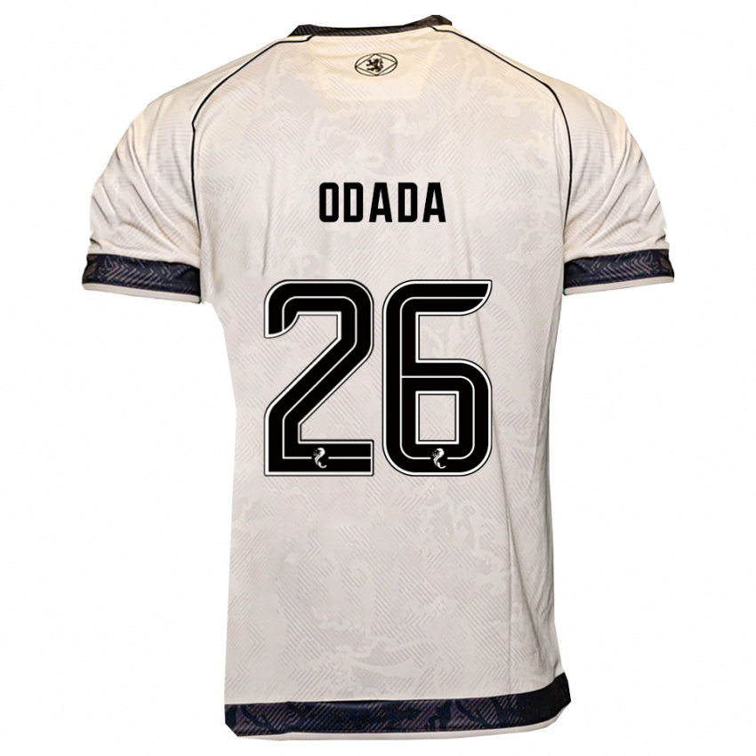 ילדים ריצ'רד אודאדה #26 לבן שחור הרחק ג'רזי 2025/26 חולצה קצרה