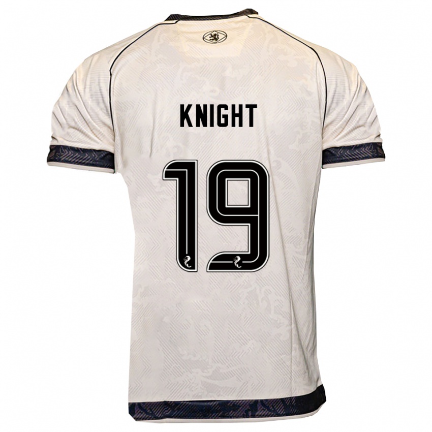 ילדים Maya Knight #19 לבן שחור הרחק ג'רזי 2025/26 חולצה קצרה