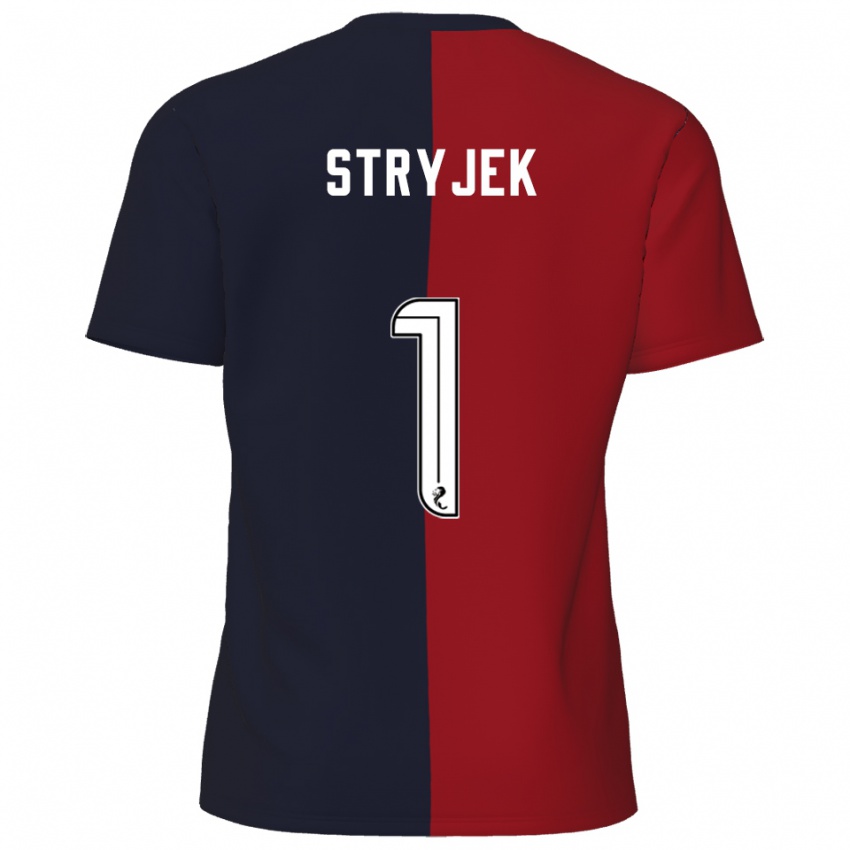 ילדים מקס שטרייק #1 אדום כחול נייבי הרחק ג'רזי 2025/26 חולצה קצרה