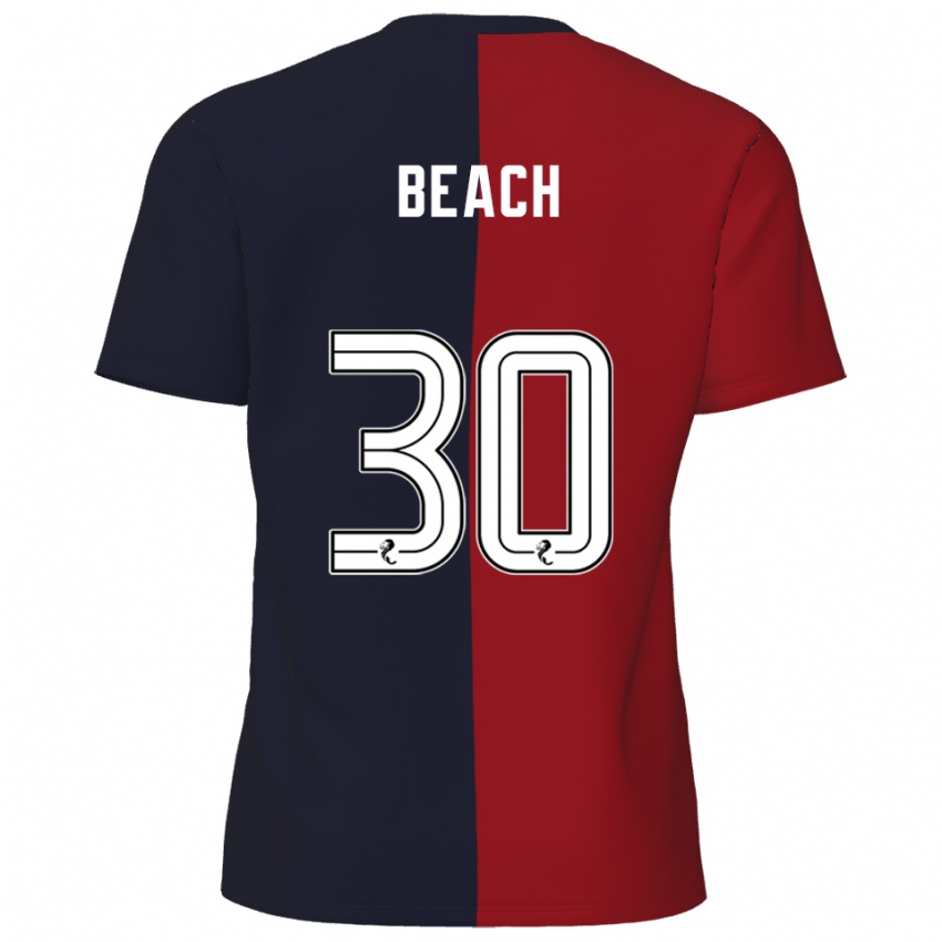 ילדים אדי ביץ' #30 אדום כחול נייבי הרחק ג'רזי 2025/26 חולצה קצרה