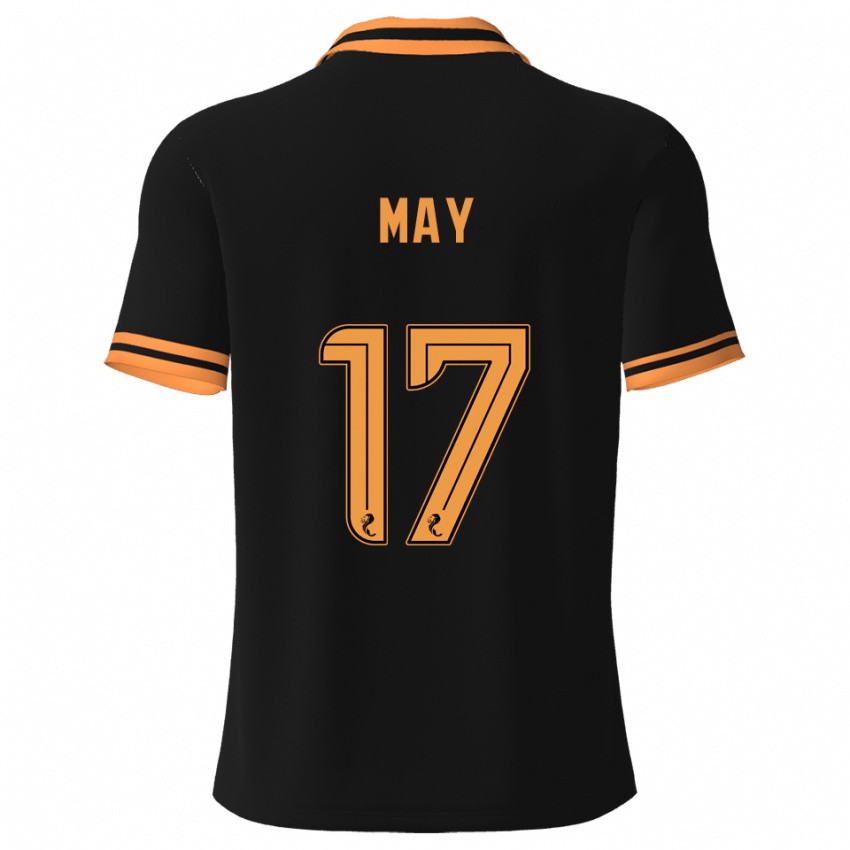 ילדים סטיבי מיי #17 שחור צהוב הרחק ג'רזי 2025/26 חולצה קצרה