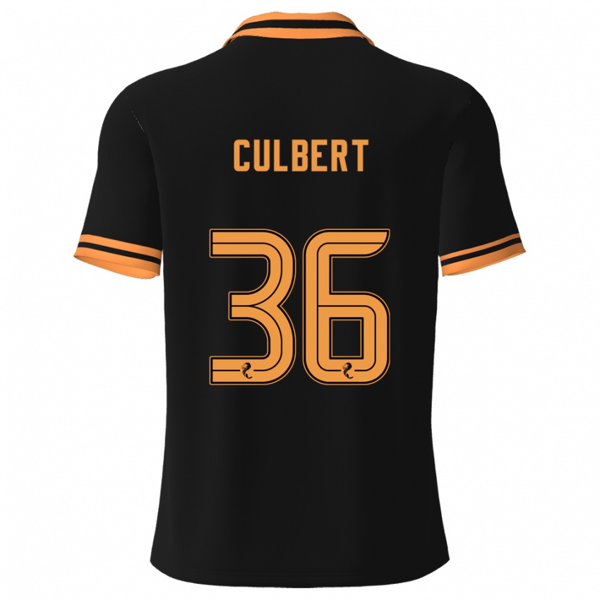 ילדים סאם קולבר #36 שחור צהוב הרחק ג'רזי 2025/26 חולצה קצרה
