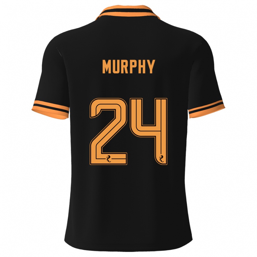 ילדים Jessica Murphy #24 שחור צהוב הרחק ג'רזי 2025/26 חולצה קצרה