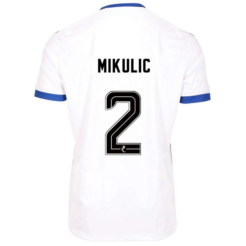 ילדים בוז׳ו מיקוליץ׳ #2 לבן כחול הרחק ג'רזי 2025/26 חולצה קצרה