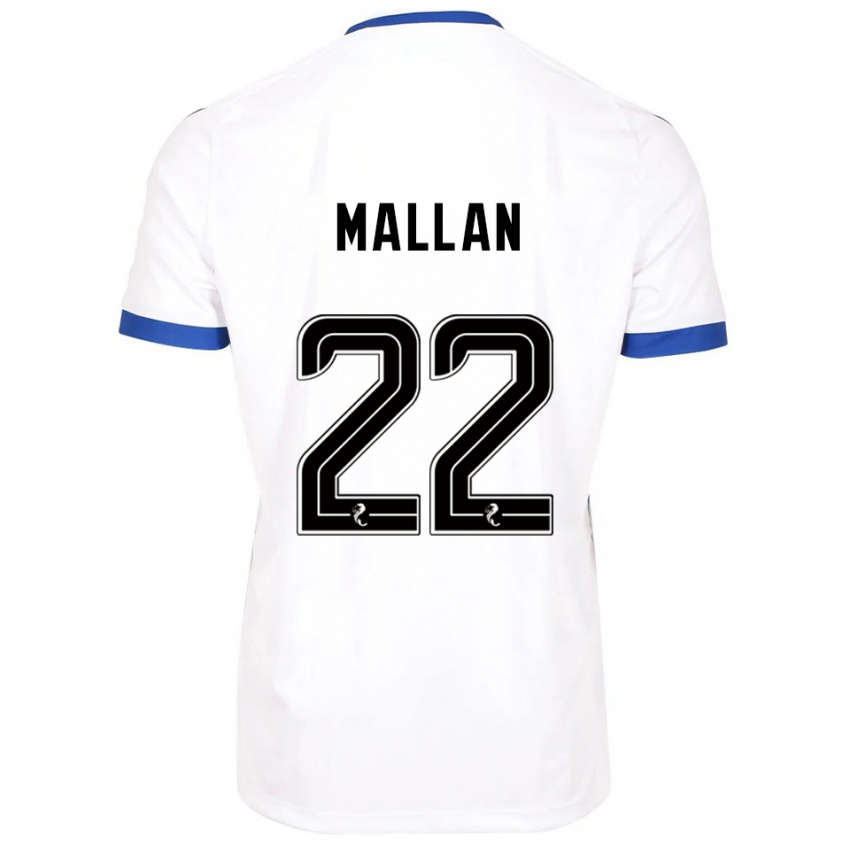ילדים סטיבי מאלן #22 לבן כחול הרחק ג'רזי 2025/26 חולצה קצרה