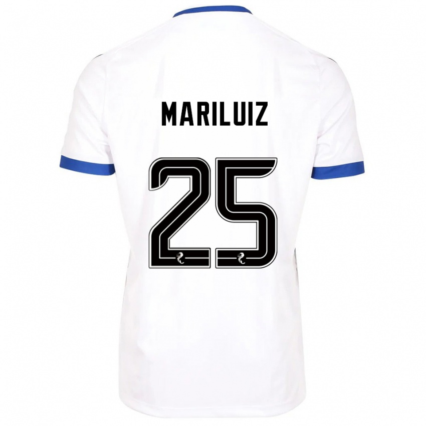 ילדים Mariluiz Sanchez #25 לבן כחול הרחק ג'רזי 2025/26 חולצה קצרה