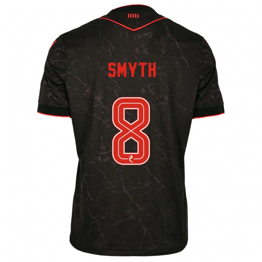 ילדים אויסין סמית׳ #8 שחור אדום הרחק ג'רזי 2025/26 חולצה קצרה