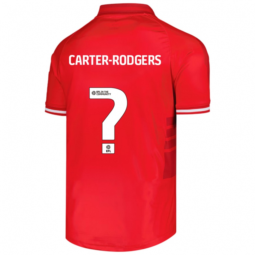 גברים Trent Carter-Rodgers #0 אדום לבן ג'רזי ביתית 2025/26 חולצה קצרה