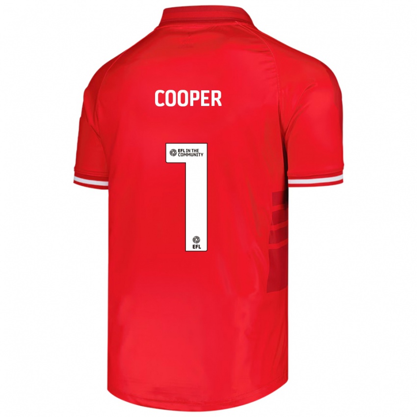 גברים Murphy Cooper #1 אדום לבן ג'רזי ביתית 2025/26 חולצה קצרה