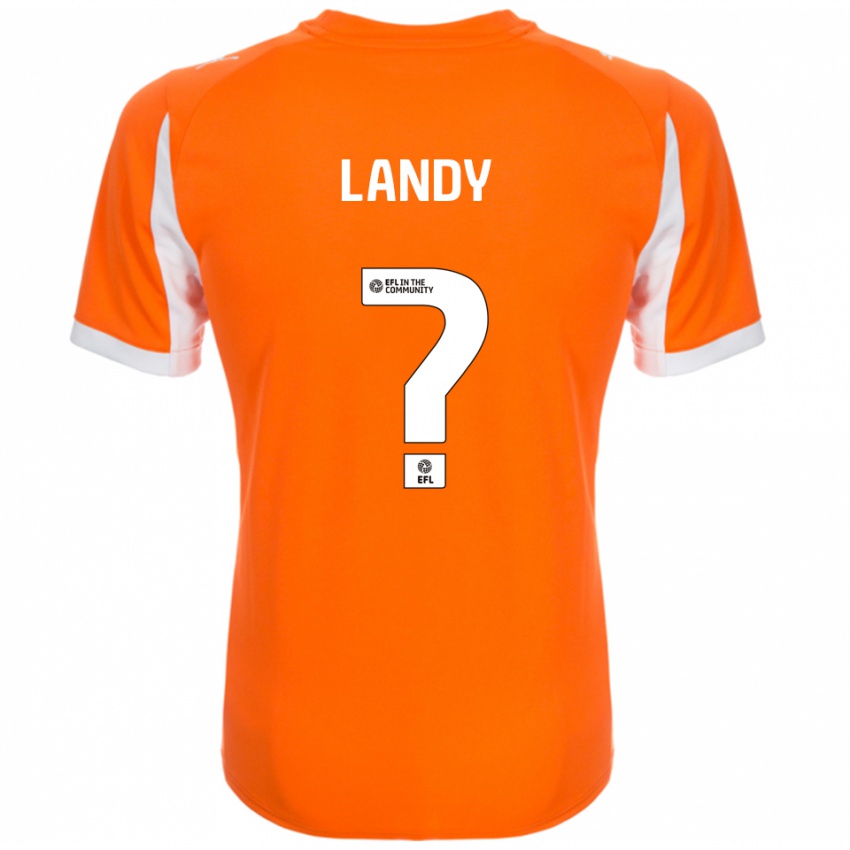 גברים Jasmine Landy #0 כתום לבן ג'רזי ביתית 2025/26 חולצה קצרה