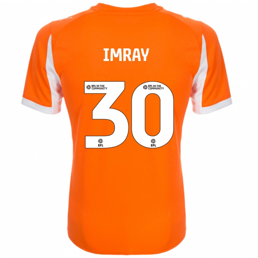 גברים דני אימריי #30 כתום לבן ג'רזי ביתית 2025/26 חולצה קצרה