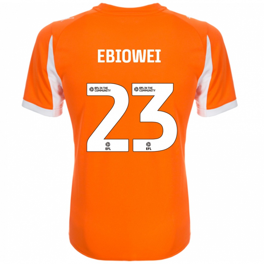 גברים מלקולם מוות #23 כתום לבן ג'רזי ביתית 2025/26 חולצה קצרה