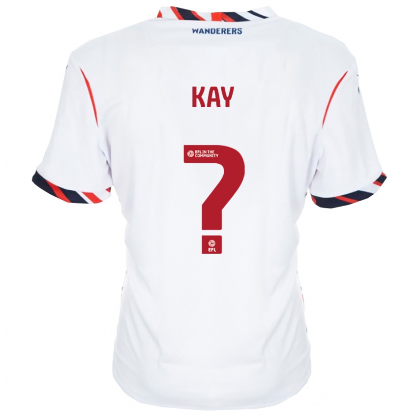 גברים Molly Kay #0 לבן אדום ג'רזי ביתית 2025/26 חולצה קצרה