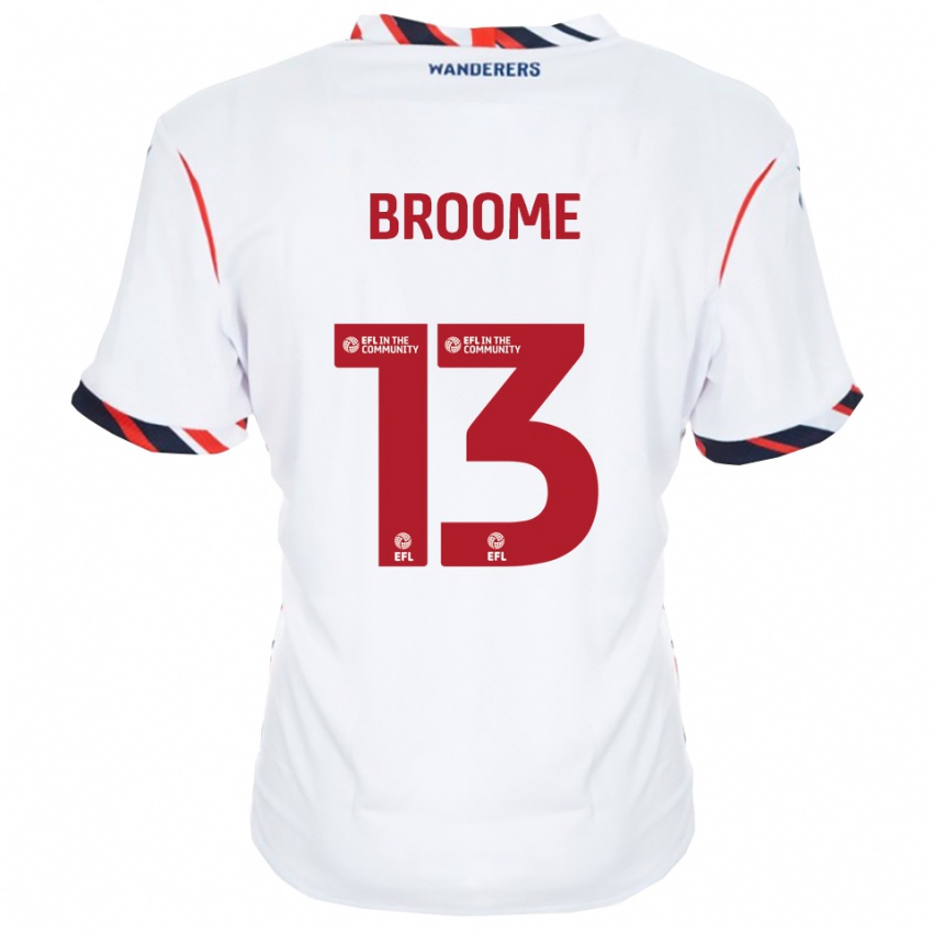 גברים ניית׳ן ברום #13 לבן אדום ג'רזי ביתית 2025/26 חולצה קצרה