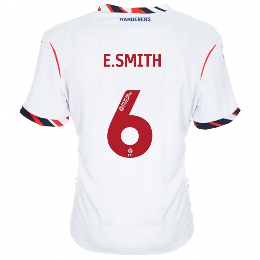 גברים Erin Smith #6 לבן אדום ג'רזי ביתית 2025/26 חולצה קצרה