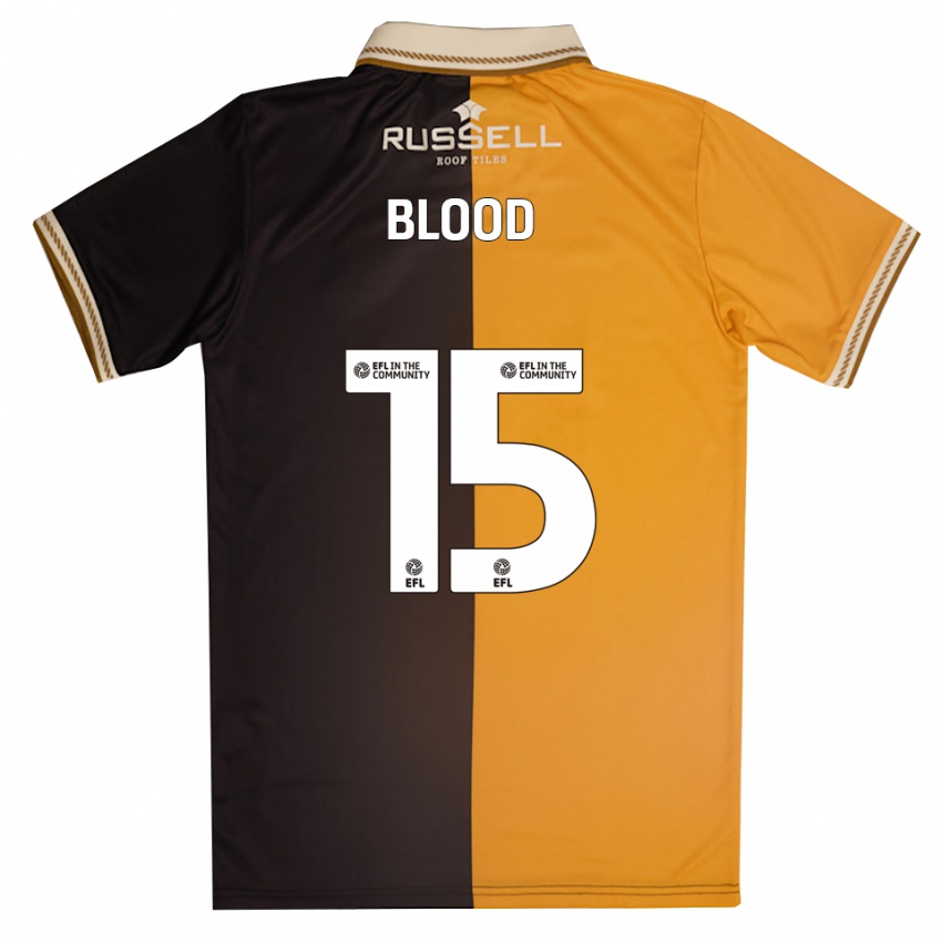 גברים Cassie Blood #15 צהוב שחור ג'רזי ביתית 2025/26 חולצה קצרה