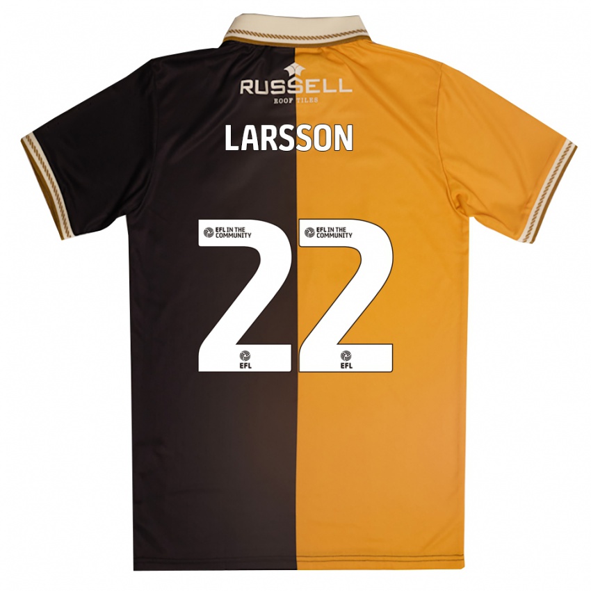 גברים ג׳וליאן לארסון #22 צהוב שחור ג'רזי ביתית 2025/26 חולצה קצרה