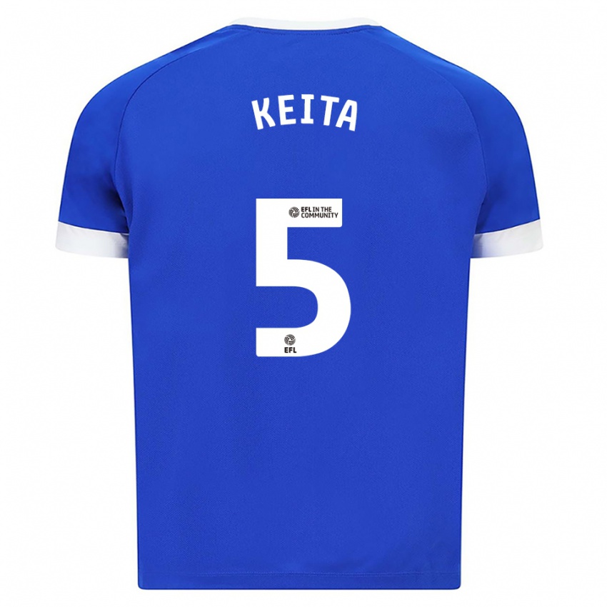 גברים גבריאל קייטה #5 כחול לבן ג'רזי ביתית 2025/26 חולצה קצרה