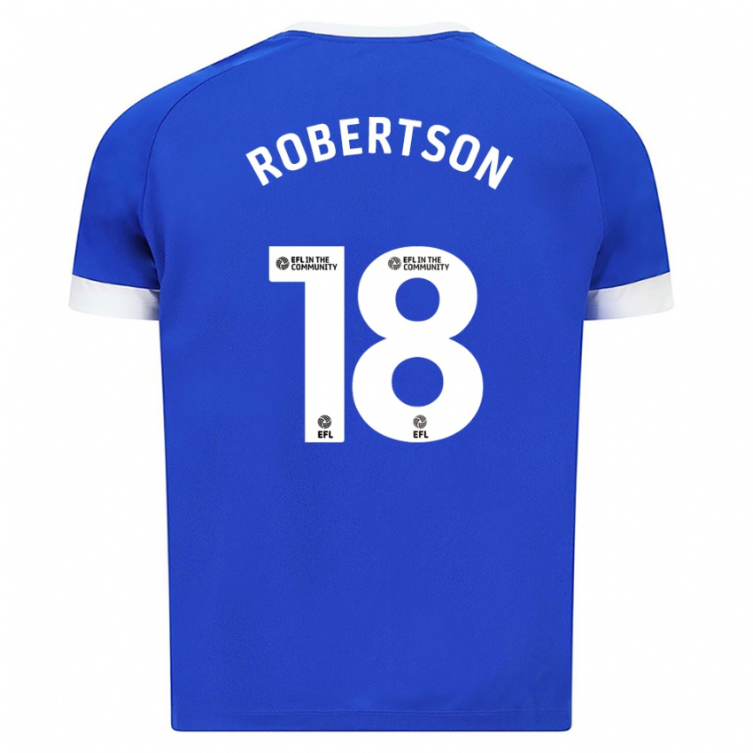 גברים אלכסנדר רוברטסון #18 כחול לבן ג'רזי ביתית 2025/26 חולצה קצרה