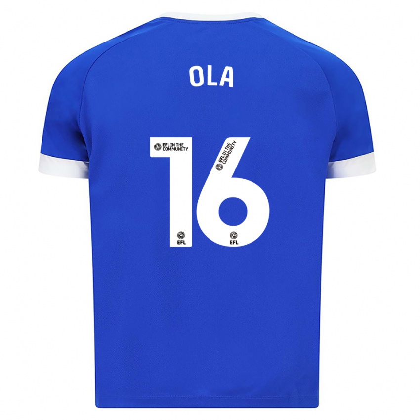 גברים דניאל אולה #16 כחול לבן ג'רזי ביתית 2025/26 חולצה קצרה