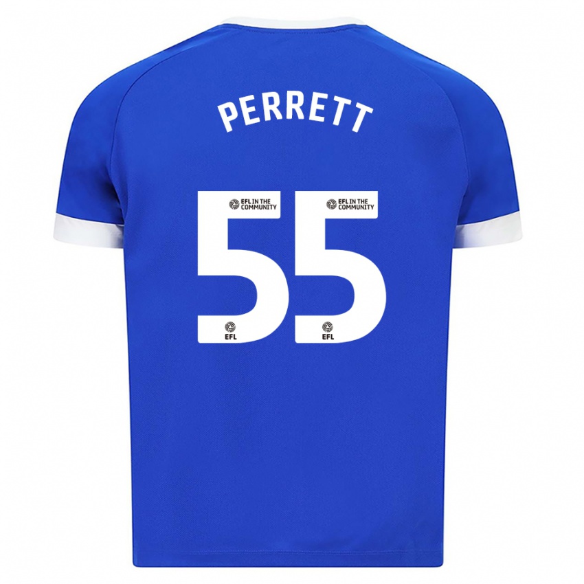 גברים טרוי פרט #55 כחול לבן ג'רזי ביתית 2025/26 חולצה קצרה