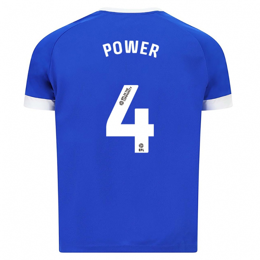 גברים האנה פאוור #4 כחול לבן ג'רזי ביתית 2025/26 חולצה קצרה