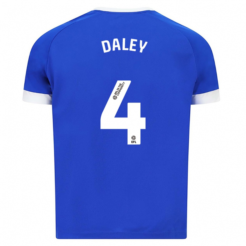 גברים האנה דיילי #4 כחול לבן ג'רזי ביתית 2025/26 חולצה קצרה