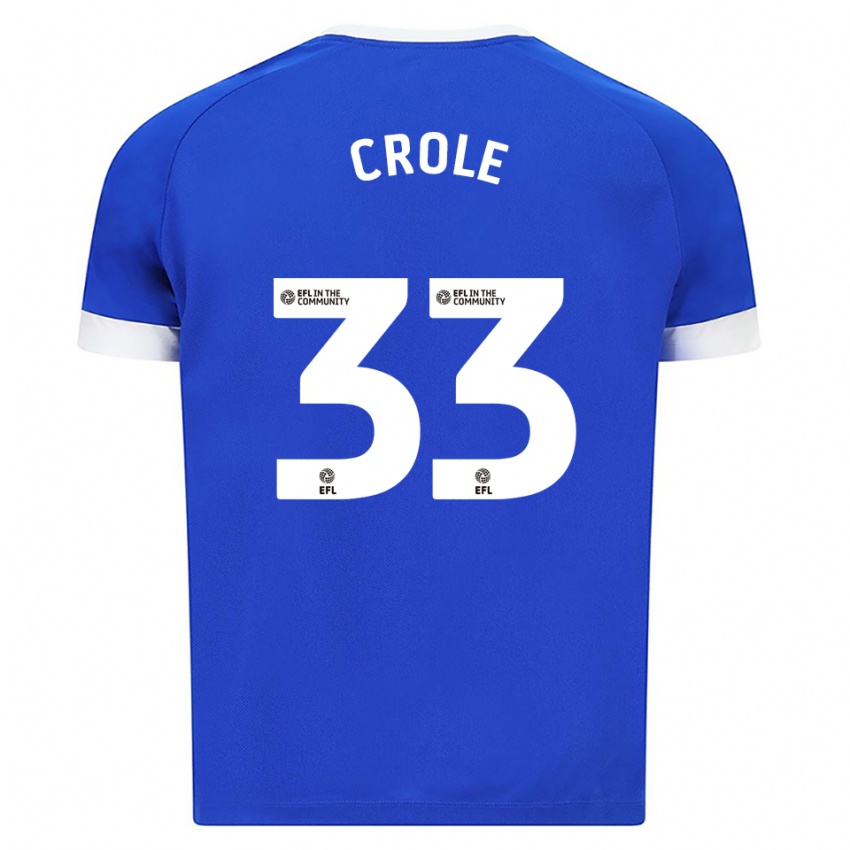 גברים ג'יימס קרול #33 כחול לבן ג'רזי ביתית 2025/26 חולצה קצרה