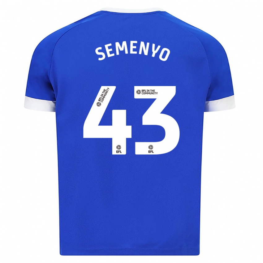 גברים מה שזה לא יהיה #43 כחול לבן ג'רזי ביתית 2025/26 חולצה קצרה