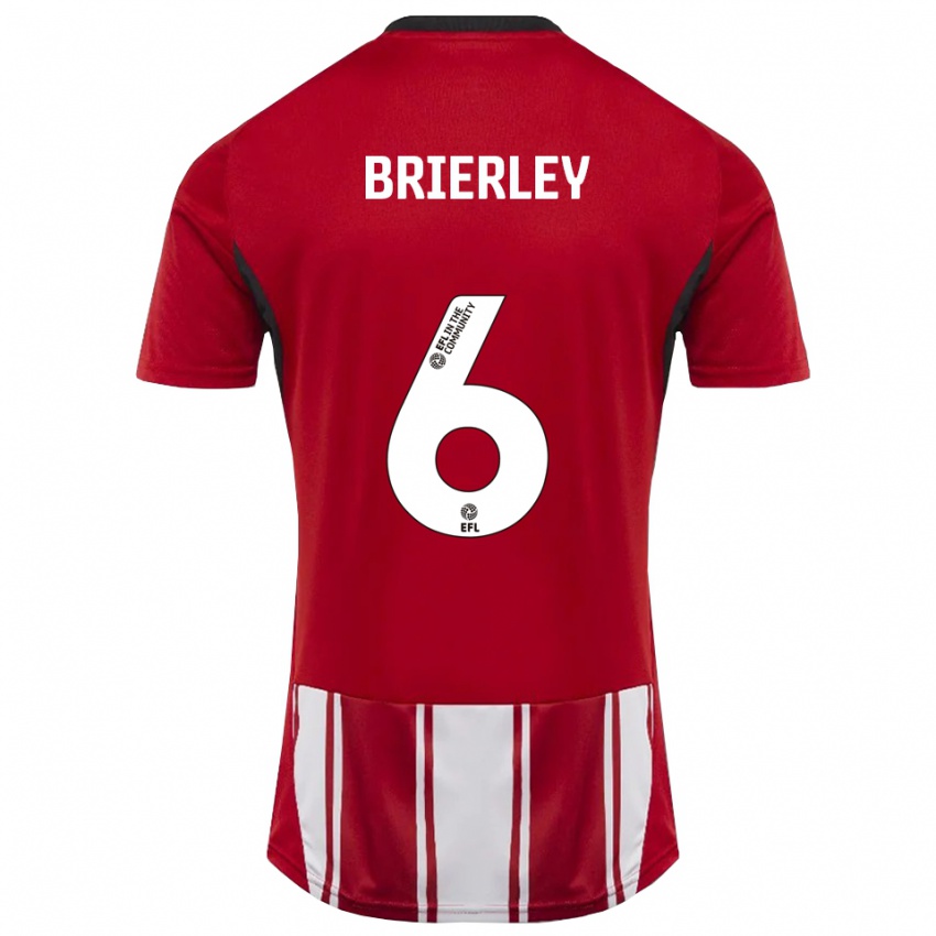 גברים אית'ן ברירלי #6 אדום לבן שחור ג'רזי ביתית 2025/26 חולצה קצרה