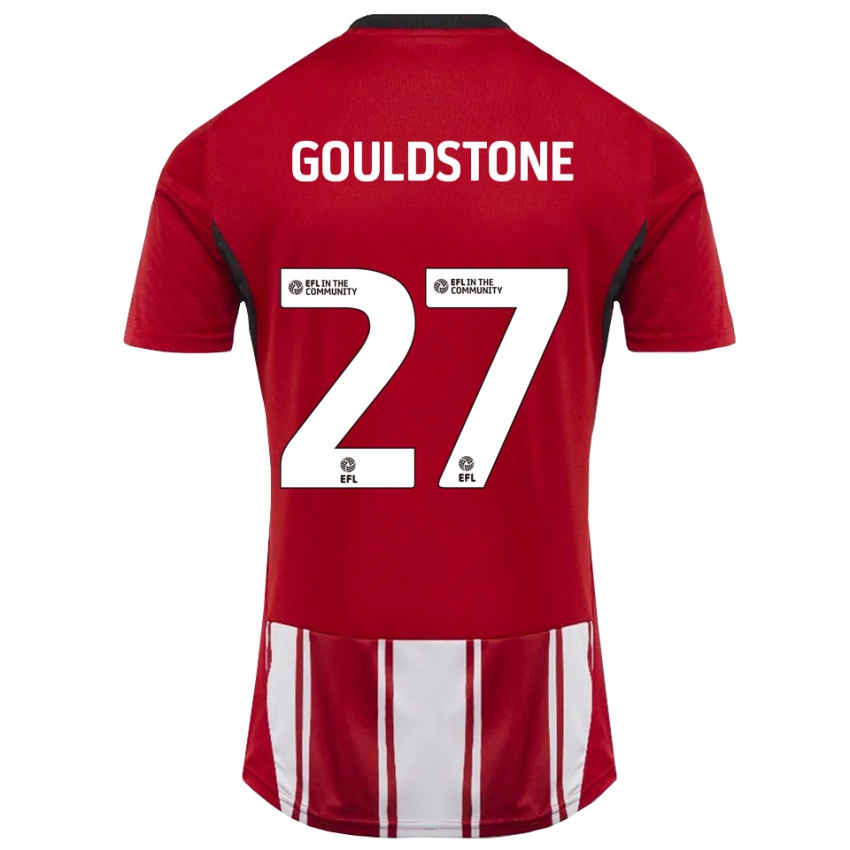 גברים Lemoni Gouldstone #27 אדום לבן שחור ג'רזי ביתית 2025/26 חולצה קצרה