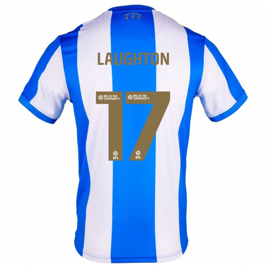 גברים Zoe Laughton #17 כחול לבן ג'רזי ביתית 2025/26 חולצה קצרה