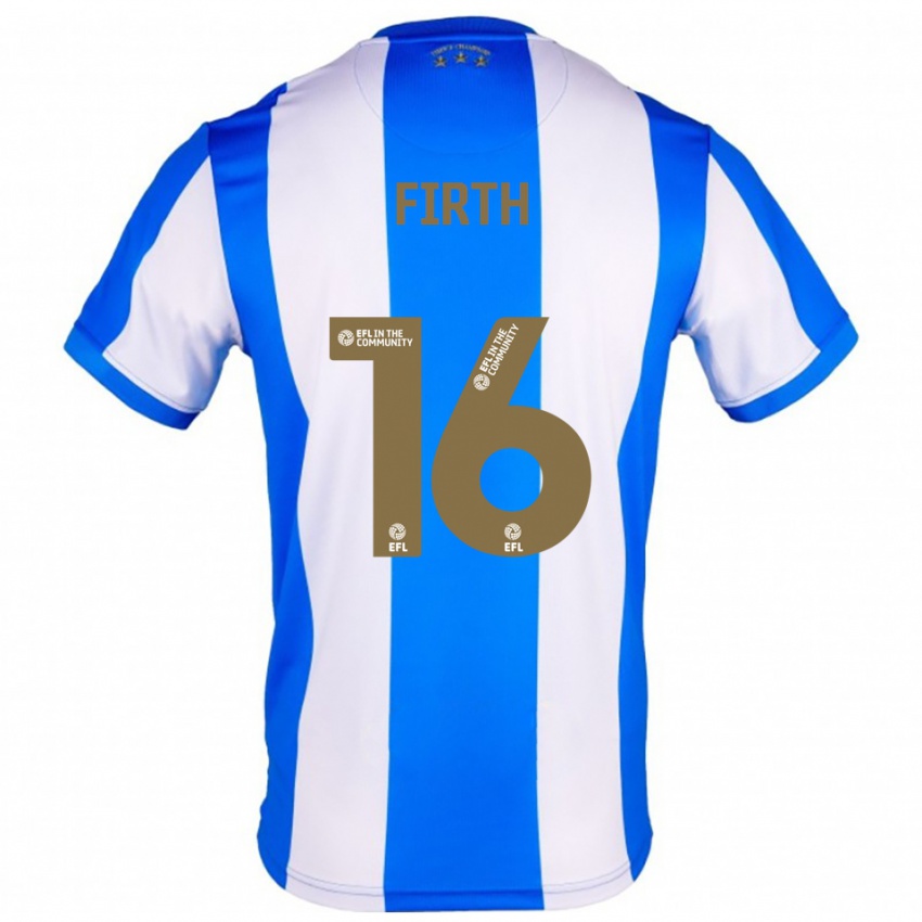 גברים Molly Firth #16 כחול לבן ג'רזי ביתית 2025/26 חולצה קצרה