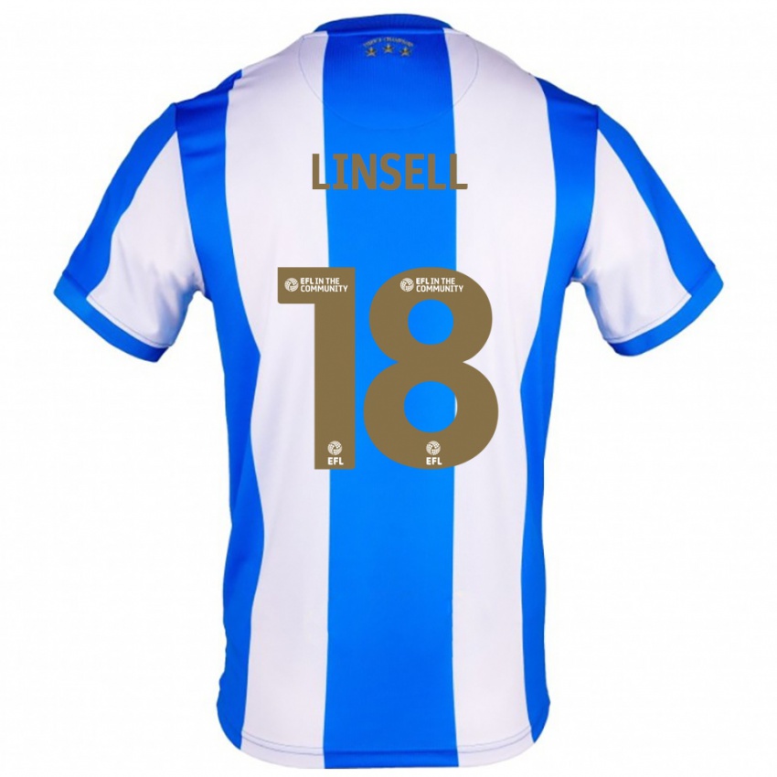 גברים Alice Linsell #18 כחול לבן ג'רזי ביתית 2025/26 חולצה קצרה