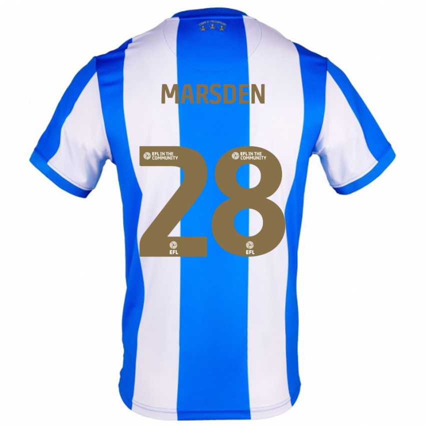 גברים Brooke Marsden #28 כחול לבן ג'רזי ביתית 2025/26 חולצה קצרה