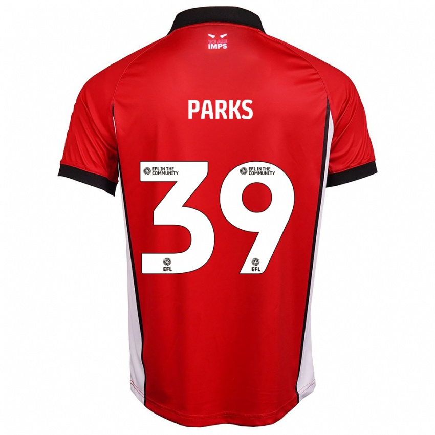 גברים צ'רלי פארקס #39 אדום לבן ג'רזי ביתית 2025/26 חולצה קצרה