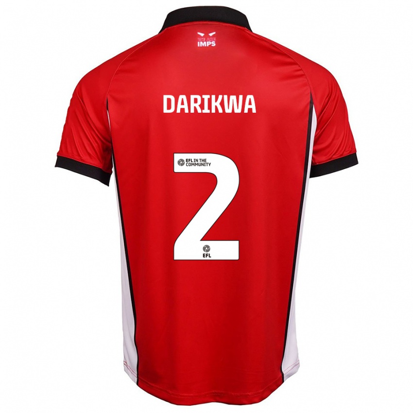 גברים טנדאיי דאריקווה #2 אדום לבן ג'רזי ביתית 2025/26 חולצה קצרה