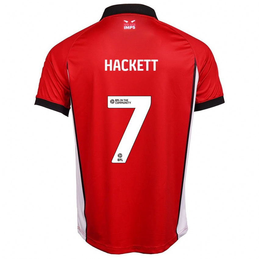 גברים ריקו האקט-פיירצ'יילד #7 אדום לבן ג'רזי ביתית 2025/26 חולצה קצרה