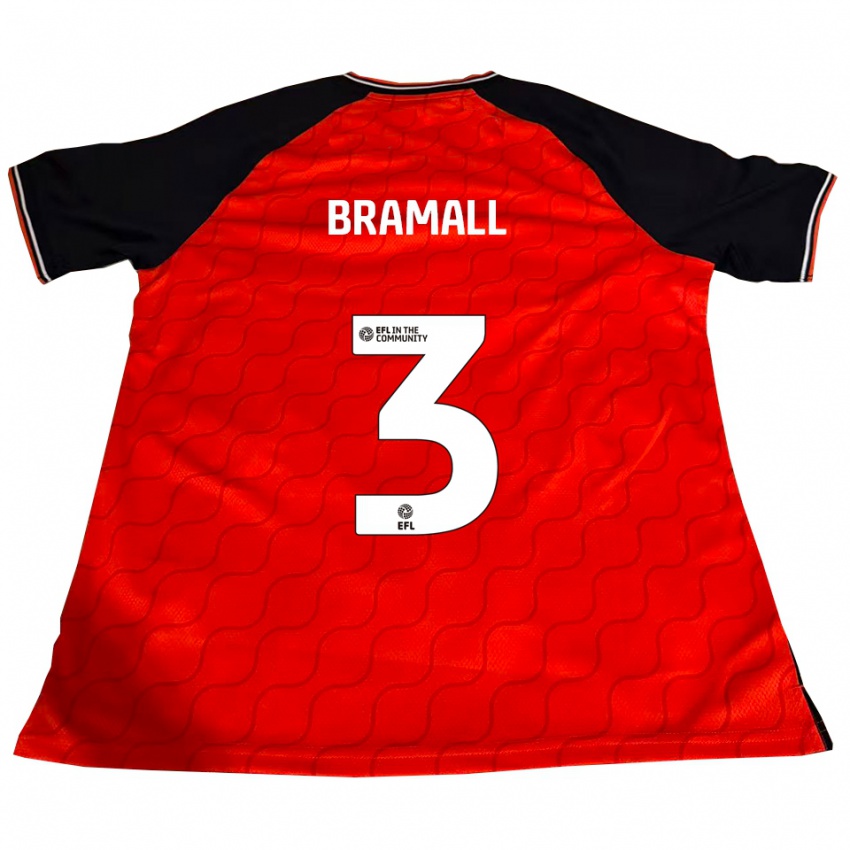 גברים כהן בראמל #3 כתום שחור לבן ג'רזי ביתית 2025/26 חולצה קצרה